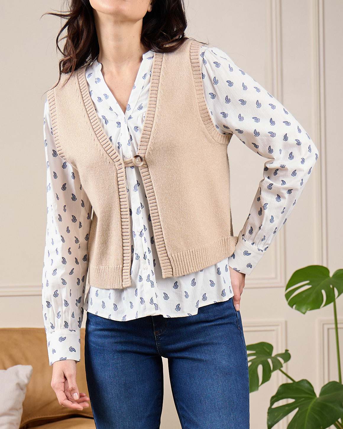 Cardigan sans manches - Image 8