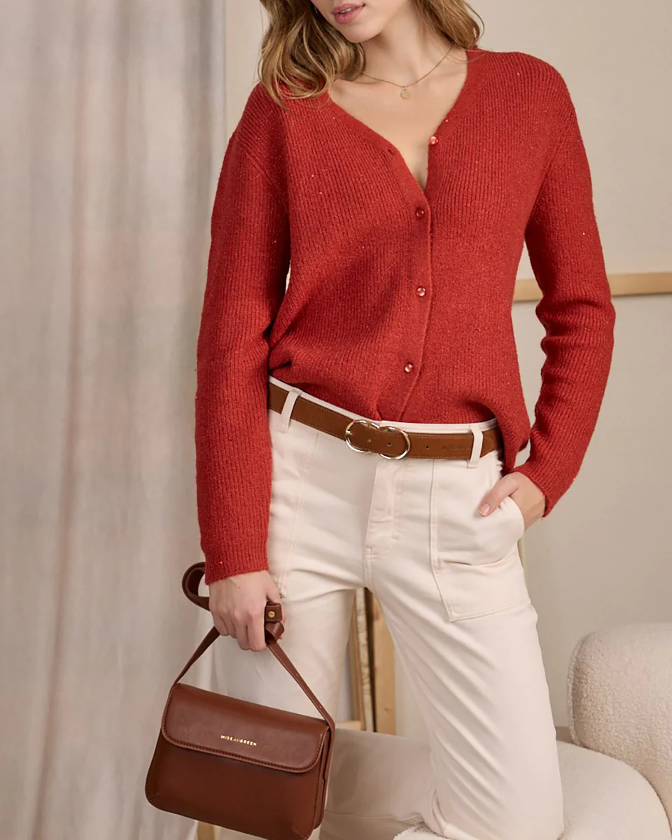 Cardigan détail lurex - Image 3