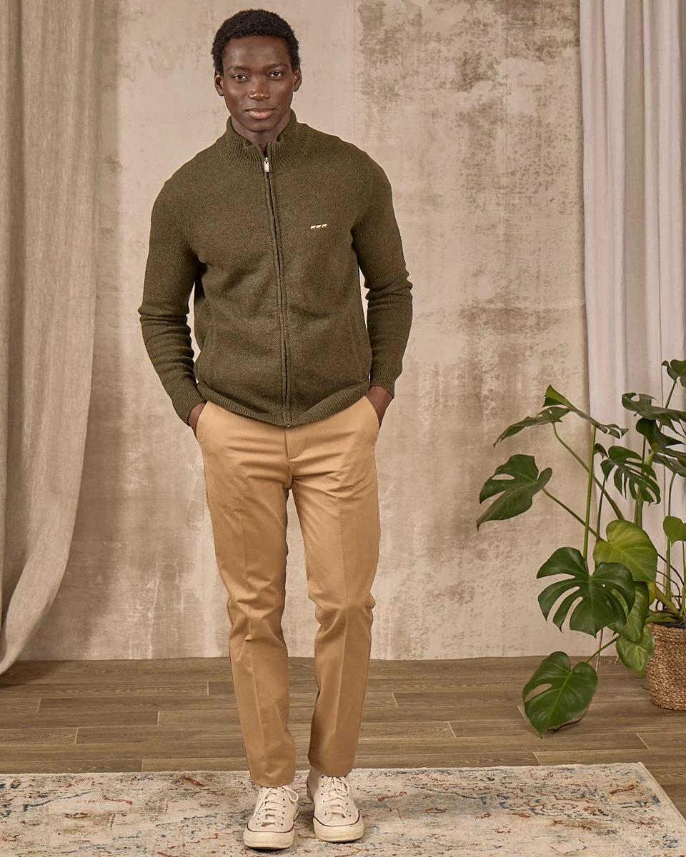 Cardigan zippé col montant - Image 5