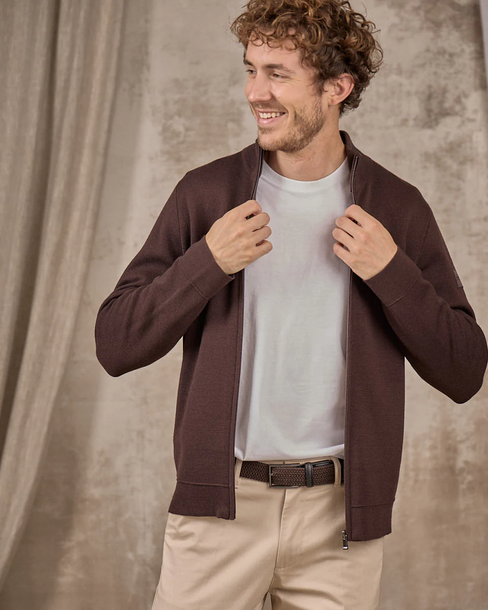 Cardigan zippé col montant - Image 4