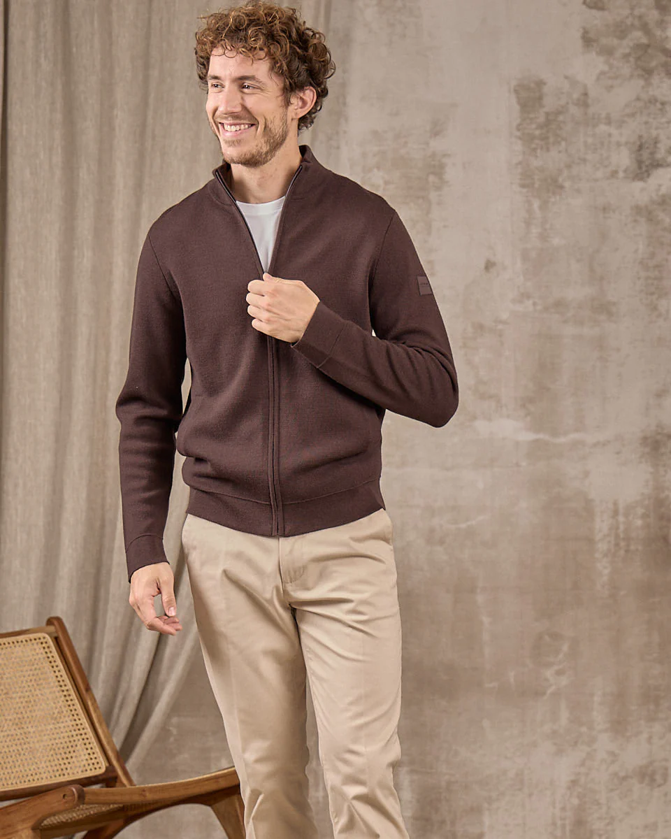 Cardigan zippé col montant - Image 6