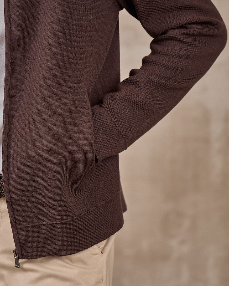 Cardigan zippé col montant - Image 7