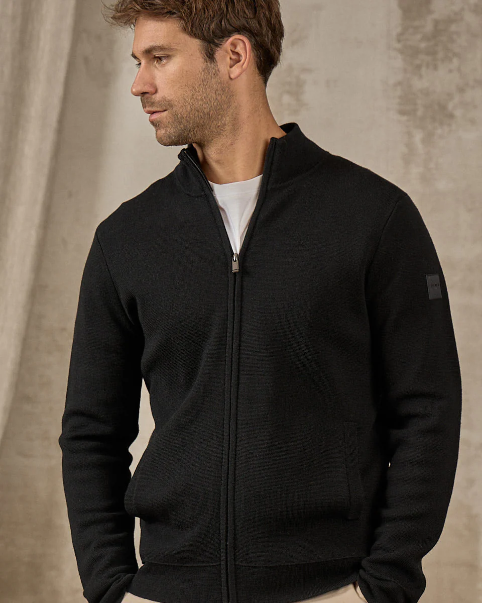 Cardigan zippé col montant - Image 3