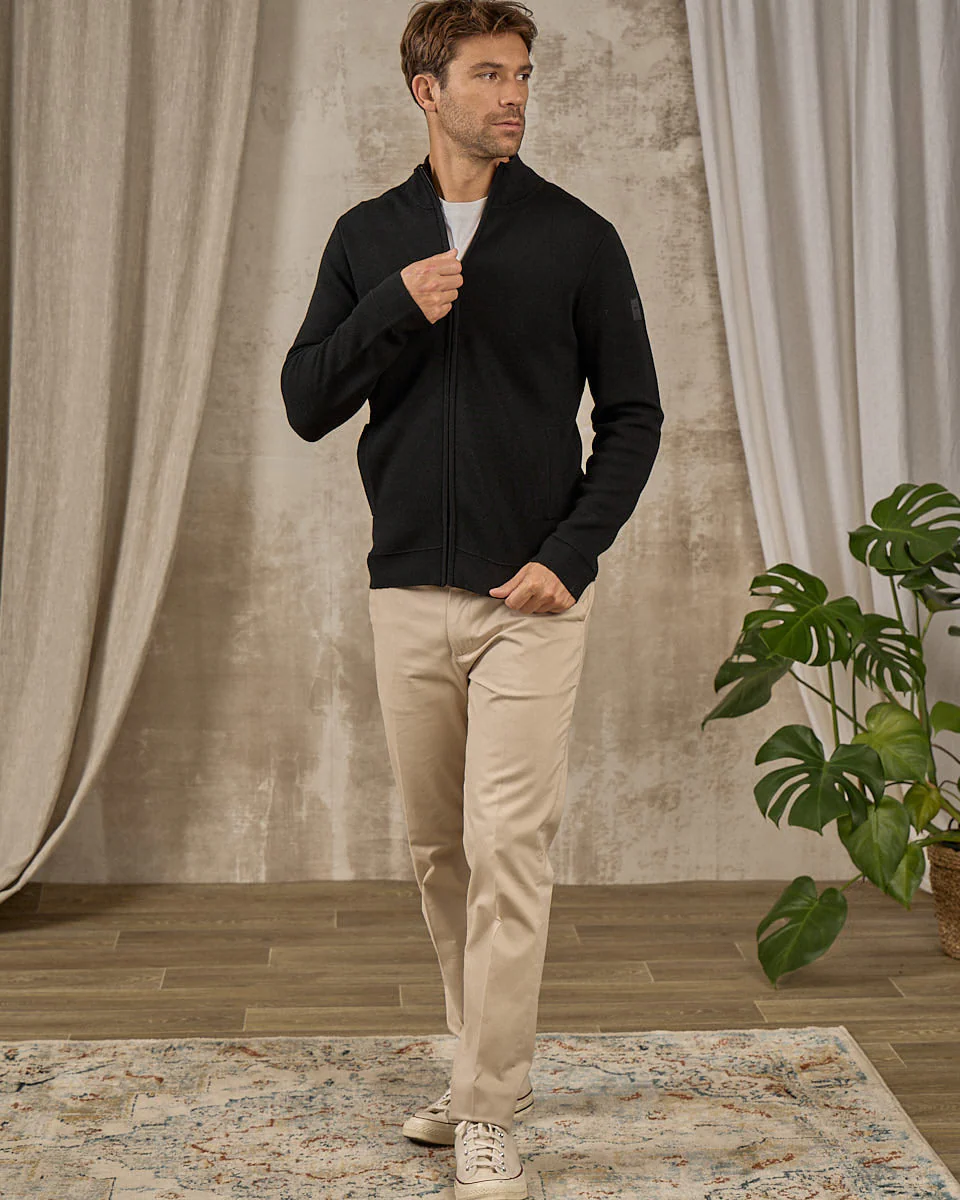 Cardigan zippé col montant - Image 4
