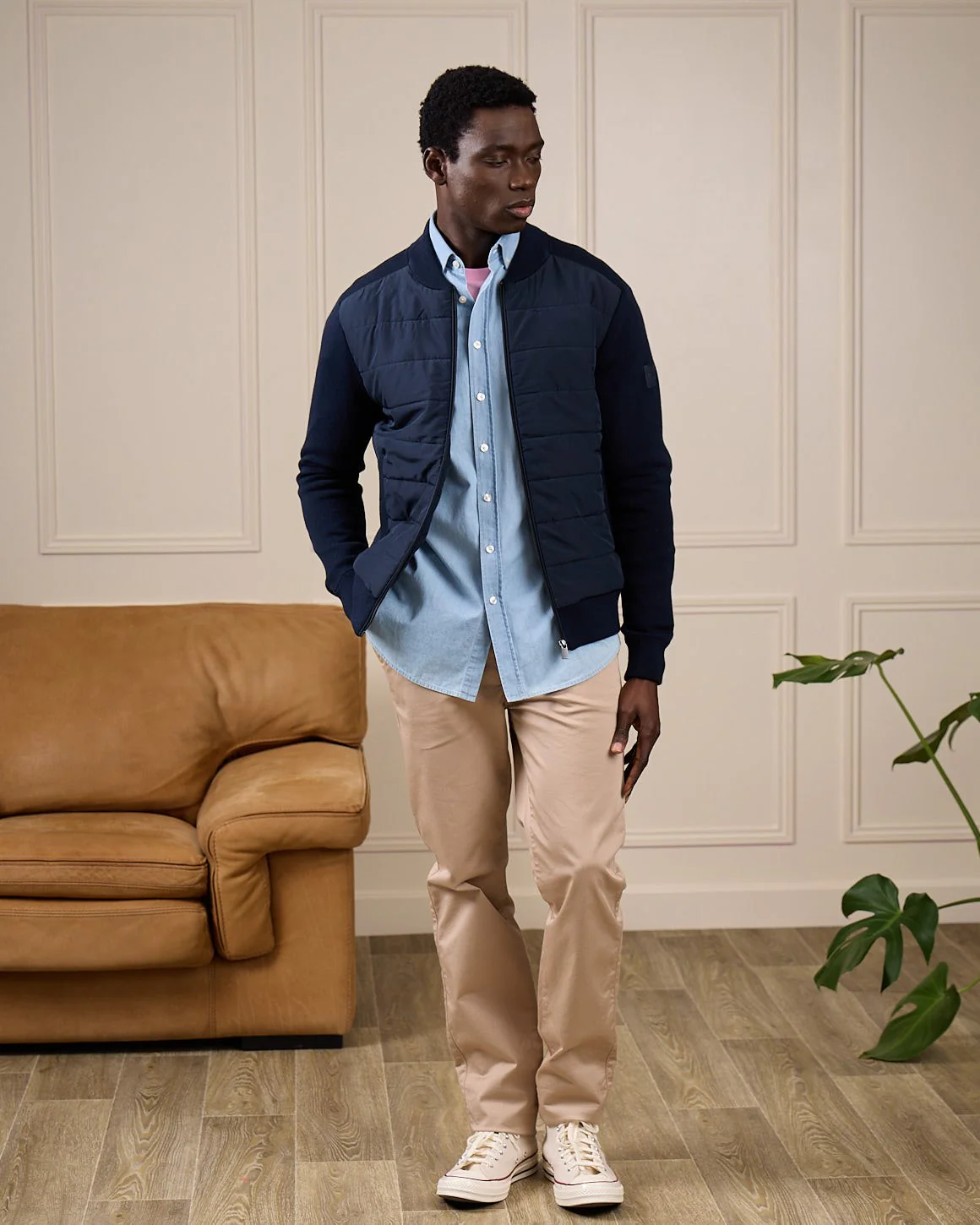 Cardigan bi-matières Gaspar - Image 8
