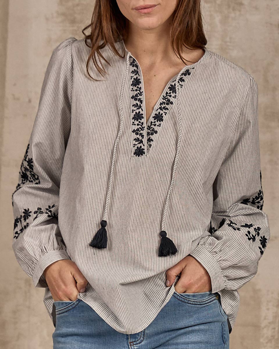 Chemise broderie Dakota