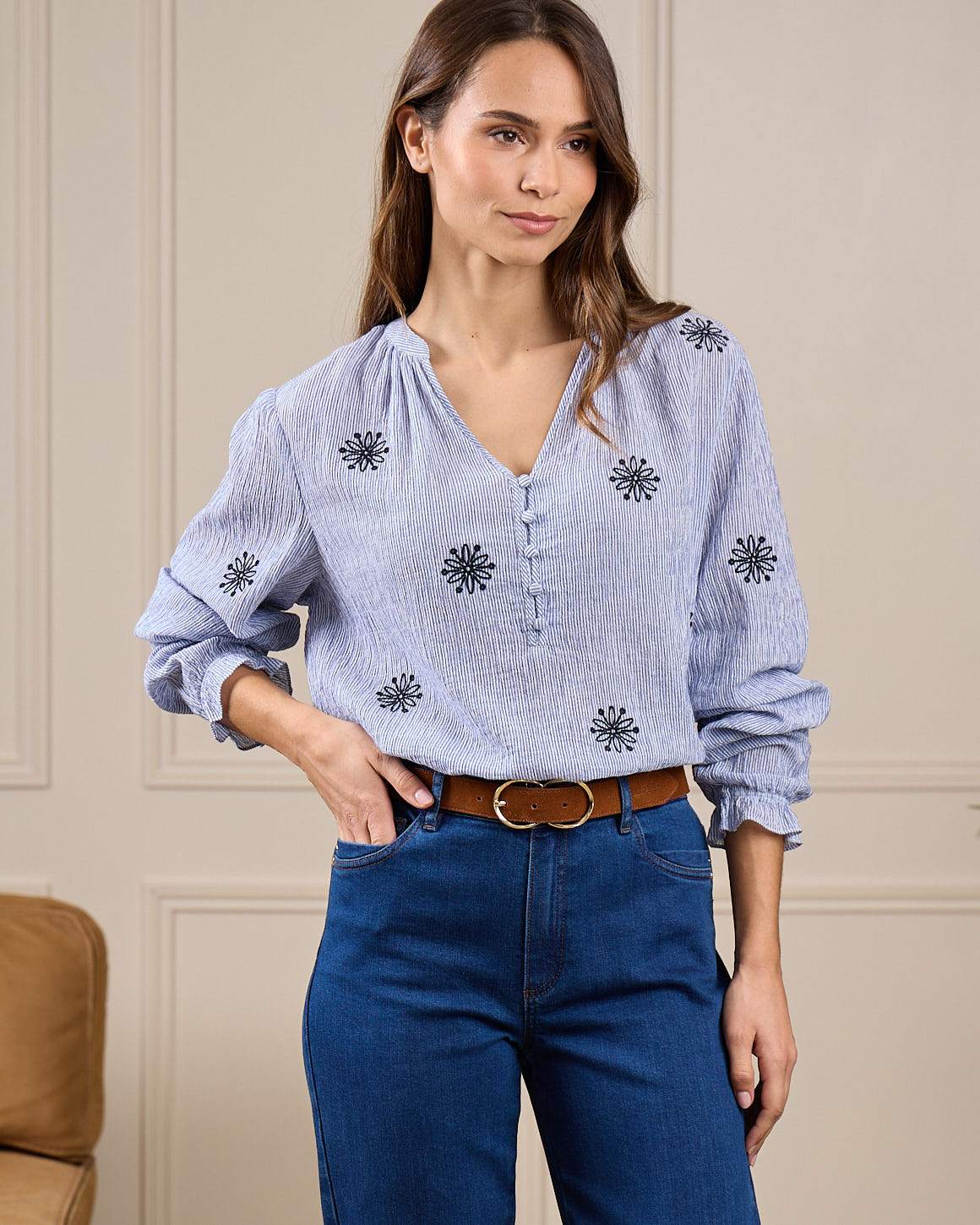 Chemise seersucker Gretel - Image 8