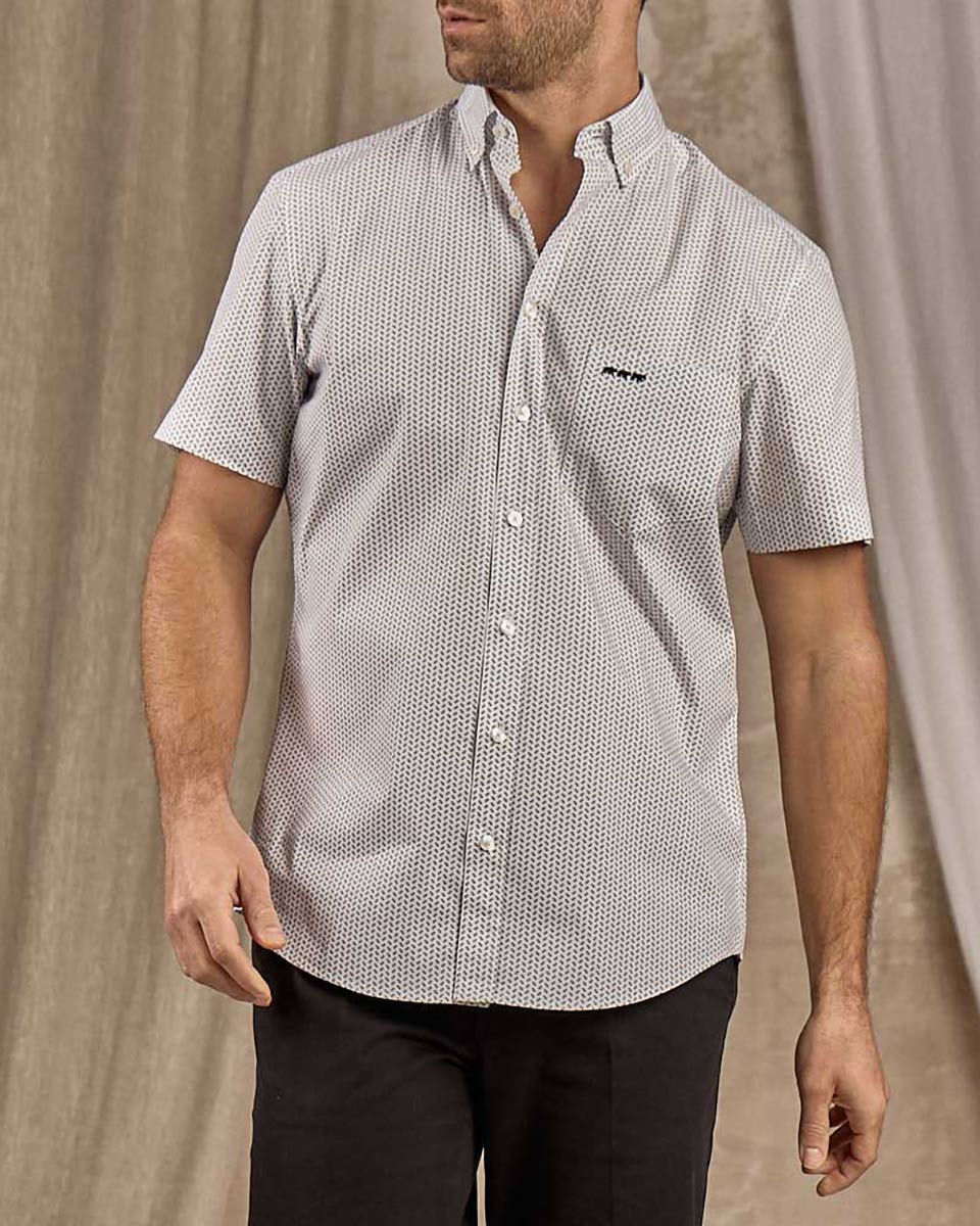 Chemise micro motifs