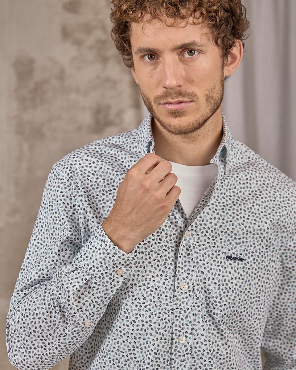 Chemise motifs feuillages - Image 2