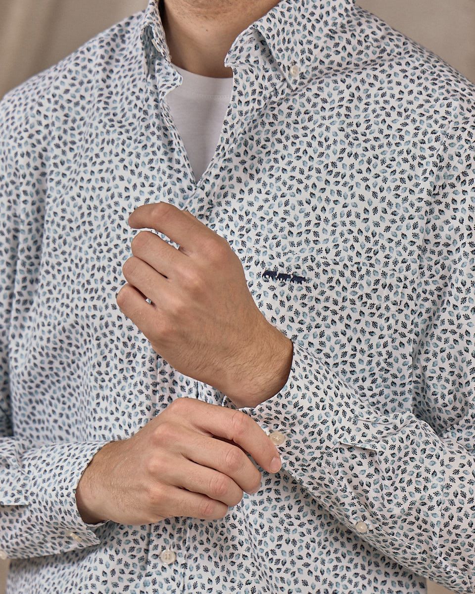 Chemise motifs feuillages - Image 4