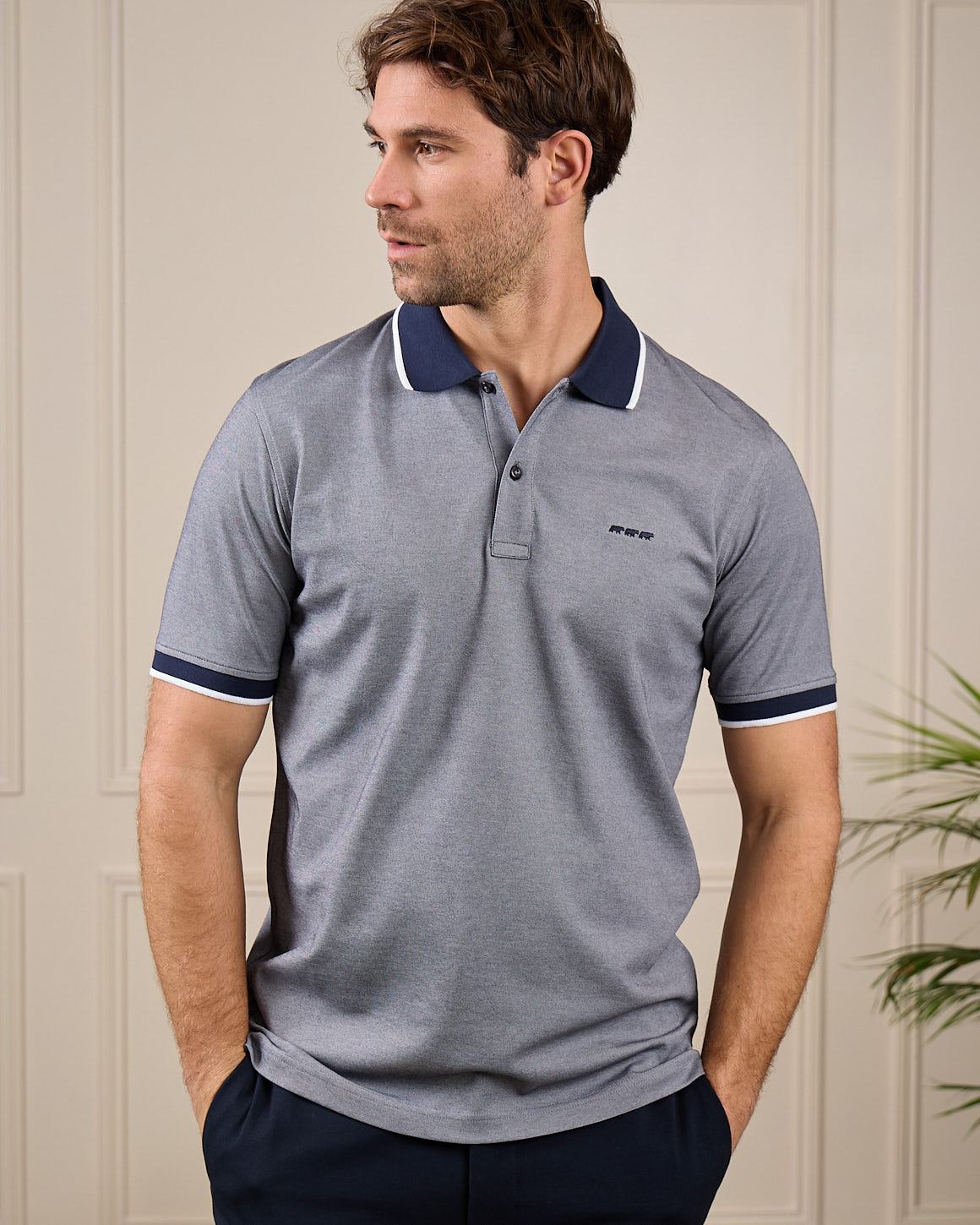 Polo bicolore chiné - Image 5