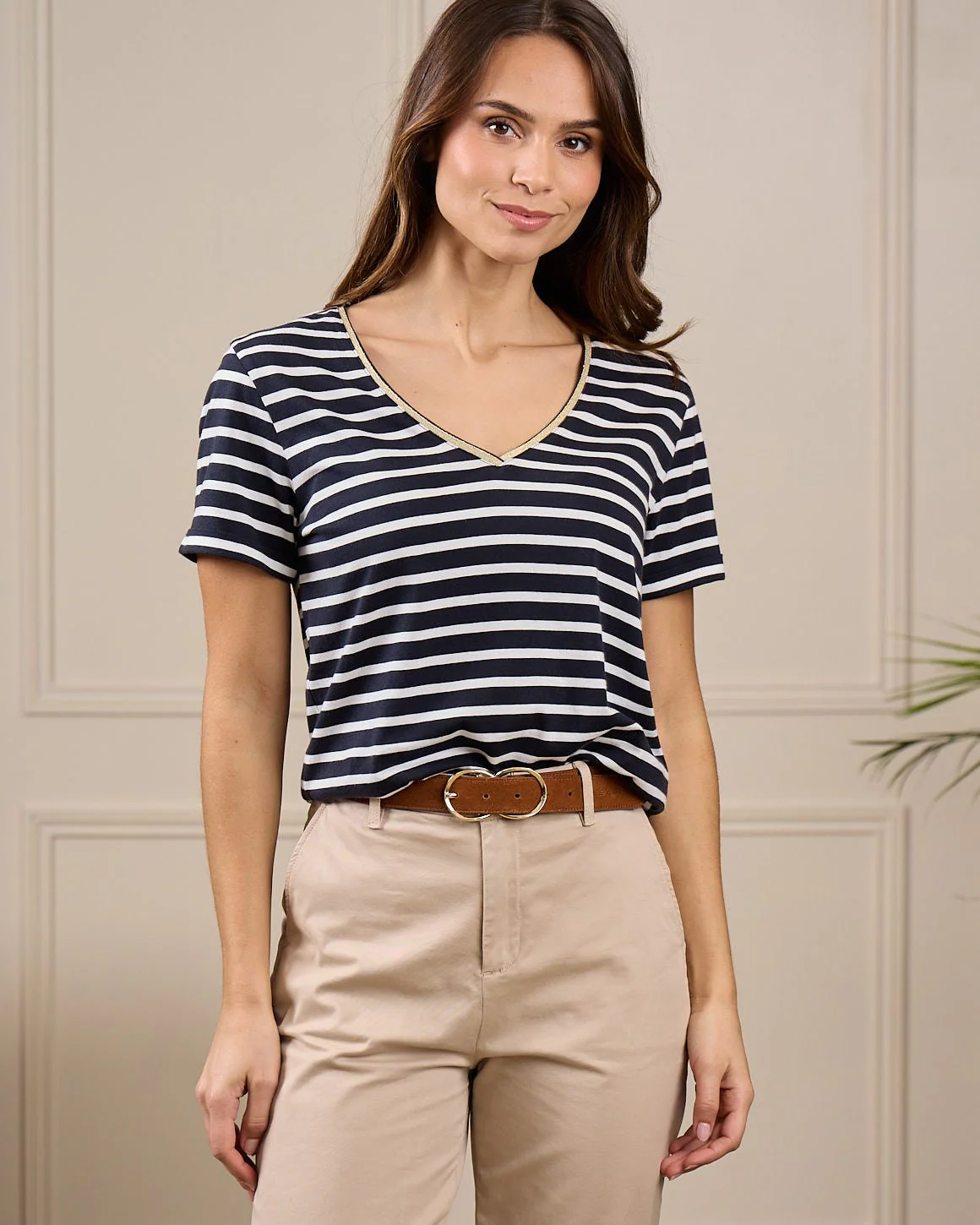 T-shirt col V - Image 3