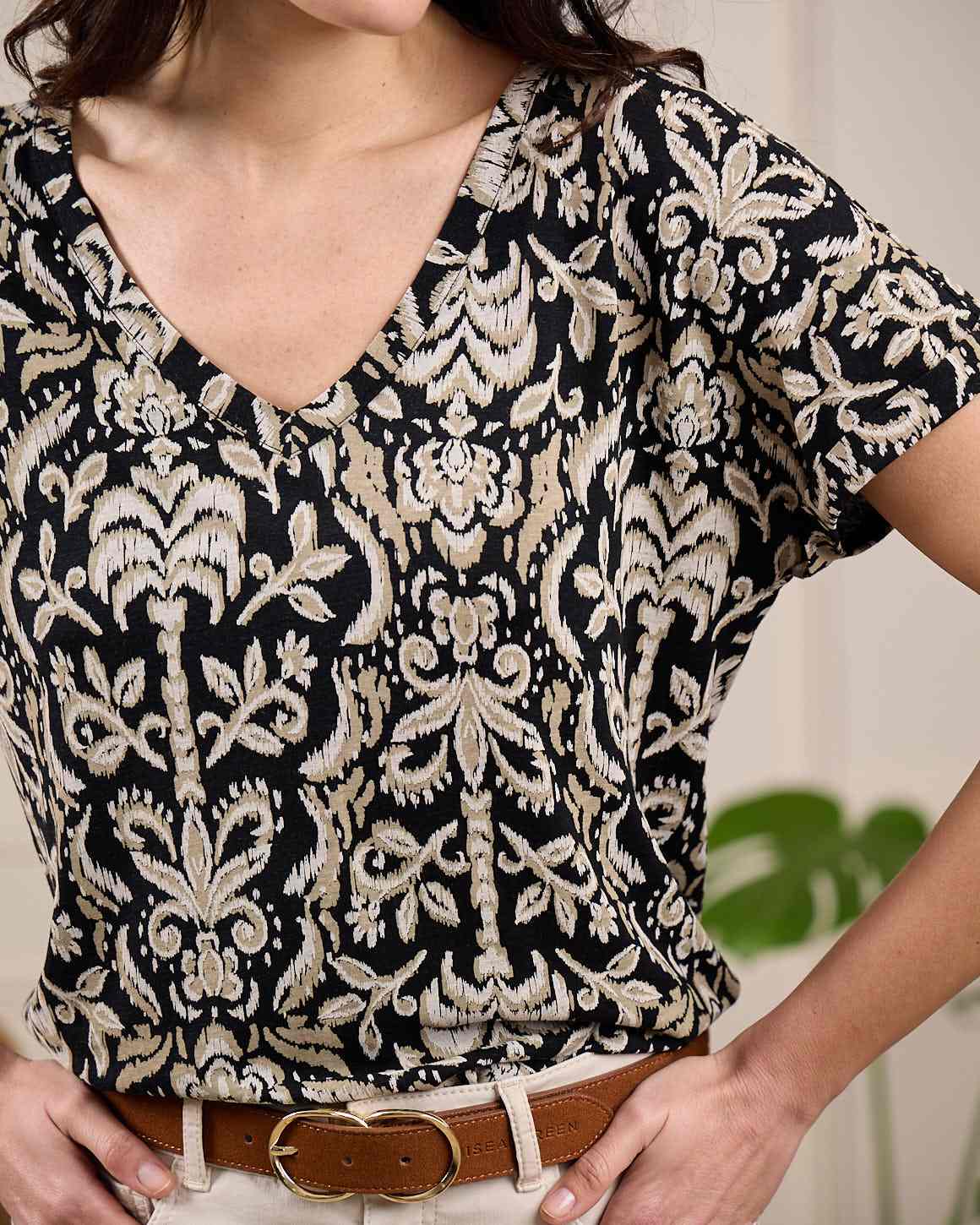 T-shirt viscose et lin - Image 3