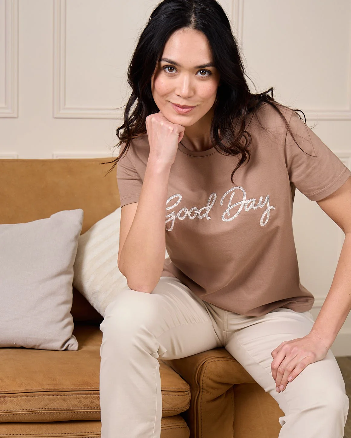 T-shirt brodé Gaëlle - Image 7
