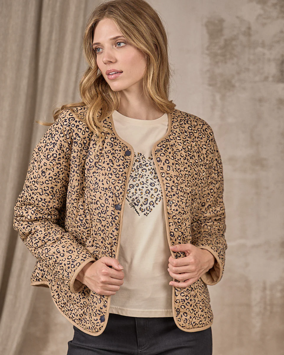 Veste matelassée léopard - Image 5