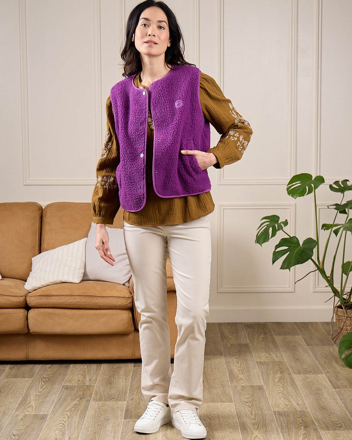 Veste sans manches Gwenda